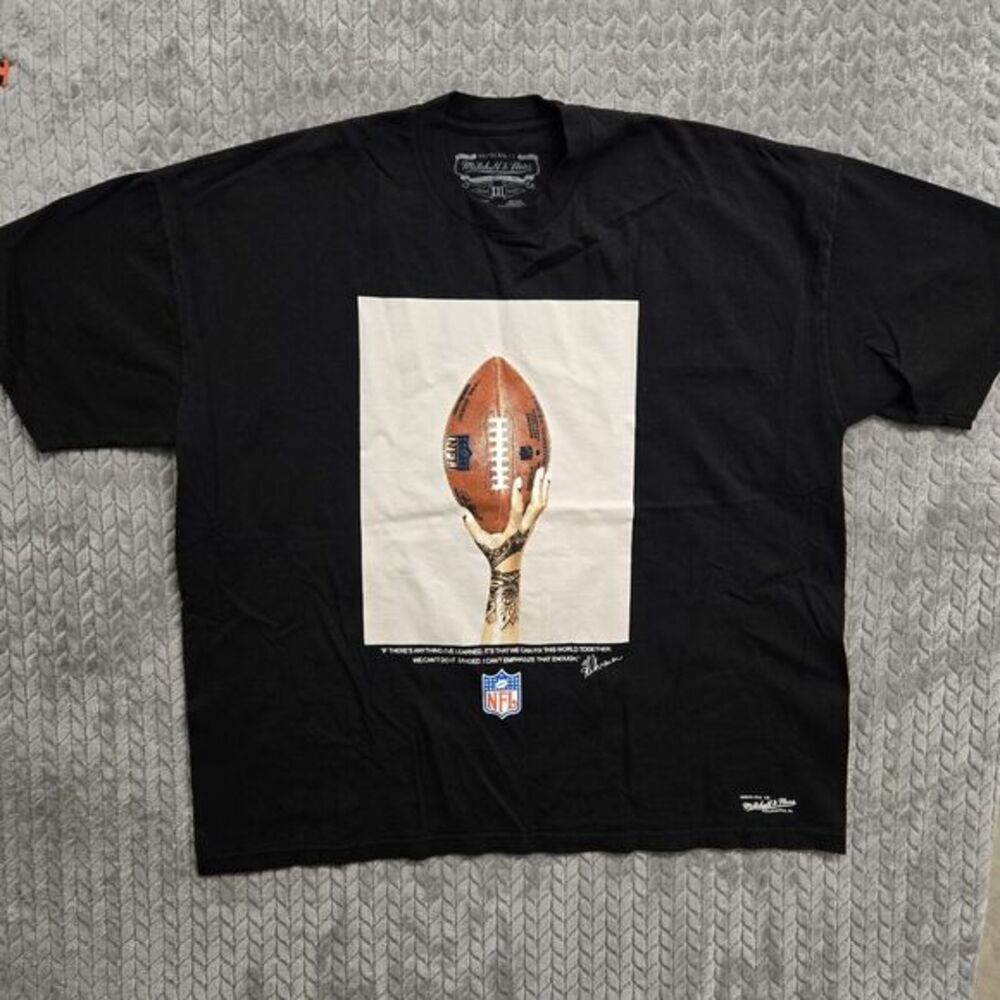Mitchell & Ness T-Shirt Mens 2XL* Black Super Bowl Icon Tee Short Sleeve Baller